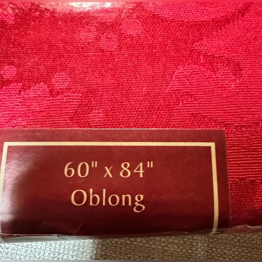 Vienna Red Damask Tablecloth